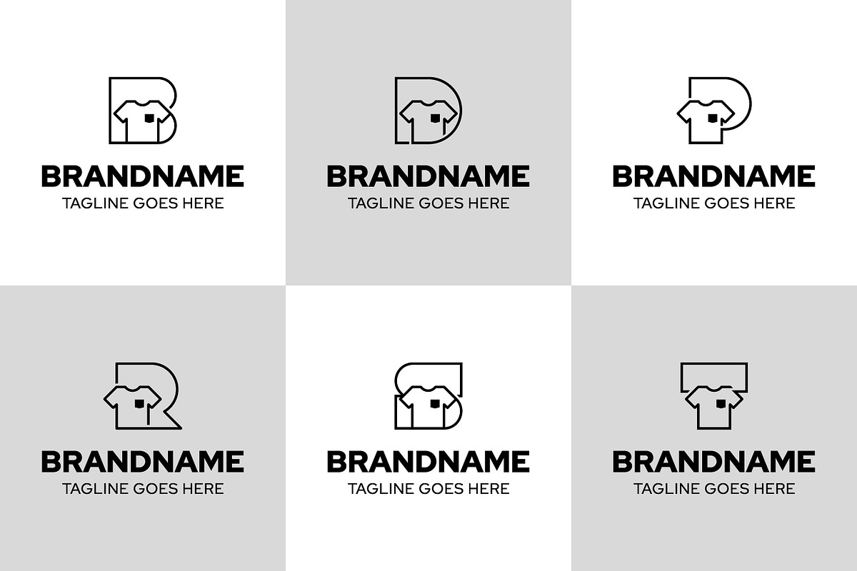 Letter B D P R S T Tshirt Logo, a Branding & Logo Template by Pray Art Design Studio (Photo 1 of 2)