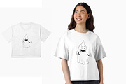 Rubber Hose Halloween Ghosts vector, a Seasonal Illustration by ChubbyBunny Art (Thumbnail 8 of 11)