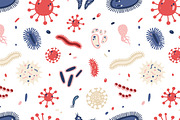 Microbes set and seamless, an Animal Illustration by Good Studio (Thumbnail 9 of 14)