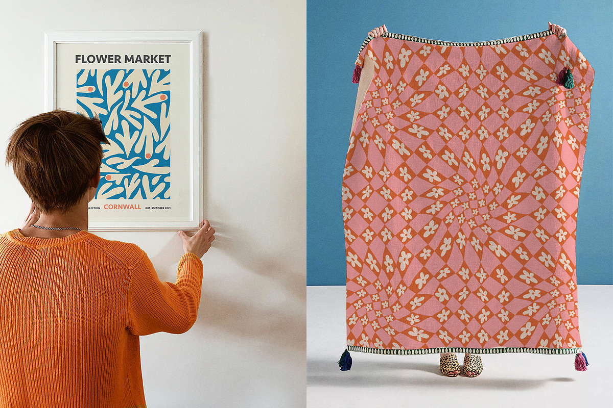 Flower Power pattern set, a Pattern Graphic by Nicetoseeya (Photo 6 of 11)