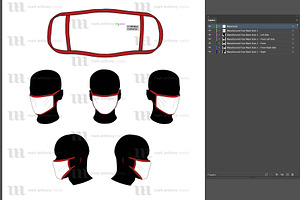 Manufactured Mask - Template Mockup