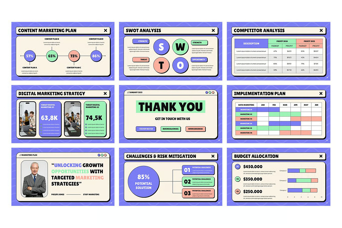 Marketing Plan Powerpoint Templates, a Presentation Template by Fit-tee (Photo 2 of 4)