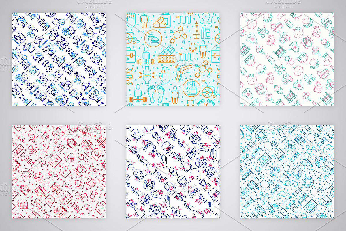 100 Seamless Patterns Collection, a Pattern Graphic by Alex Blogoodf (Photo 11 of 12)