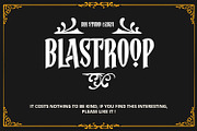 Blastroop, a Symbol Font by Vintage Division (Thumbnail 15 of 15)