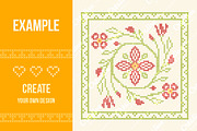 Cross-stitch borders set 2 - MIDDLE, an Object Graphic by Slanapotam (Thumbnail 2 of 2)