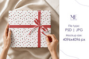 Wrapping Paper Gift Wrap Box Mockup, a Packaging Mockup by Mie Mockup Studio (Thumbnail 2 of 7)