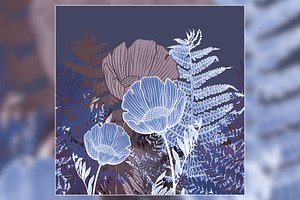 Herbs & flowers border | JPEG