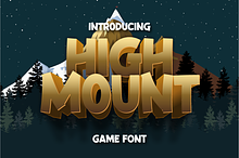 High Mount Display Font