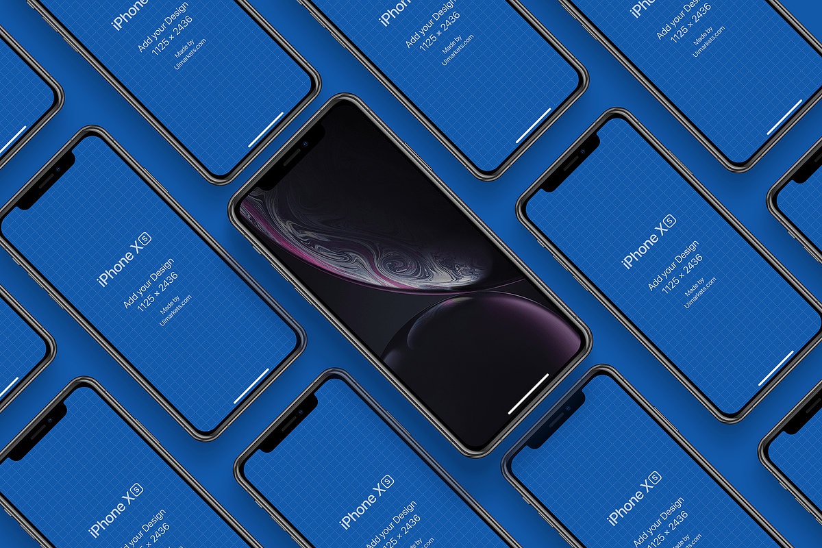 iPhone XS, XR Mockups PSD & Sketch, an iPhone Mockup by Ui Markets (Photo 26 of 27)