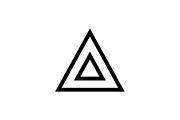20 Black Triangle Geometric Icons, an Icon by Gfx_Store (Thumbnail 2 of 10)
