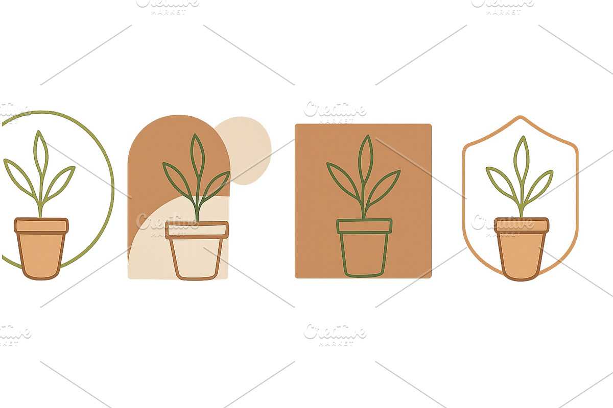 Elegant plant illustrations in, an Illustration by ZinetroN