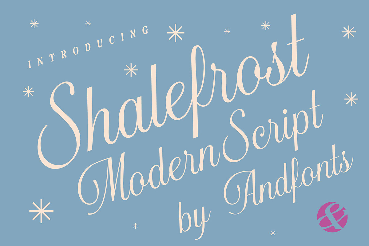 Shalefrost Nova: Calligraphy Font, a Script Font by Andfonts (Photo 1 of 6)