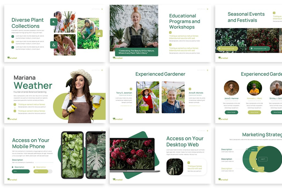 Landsi - Botanical Keynote Template, a Presentation Template by SlideFactory (Photo 3 of 4)
