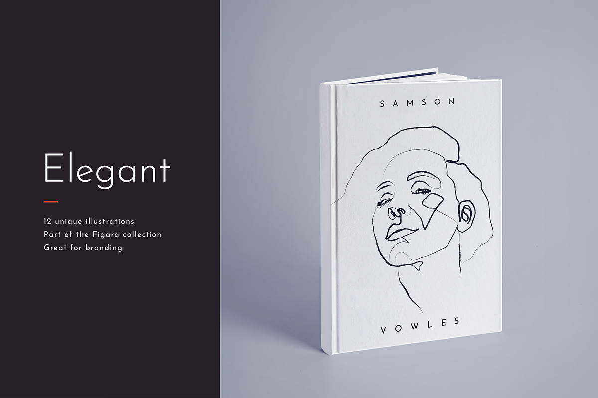 Line Art Woman Illustrations, a Person Illustration by Delightful Design (Photo 5 of 8)