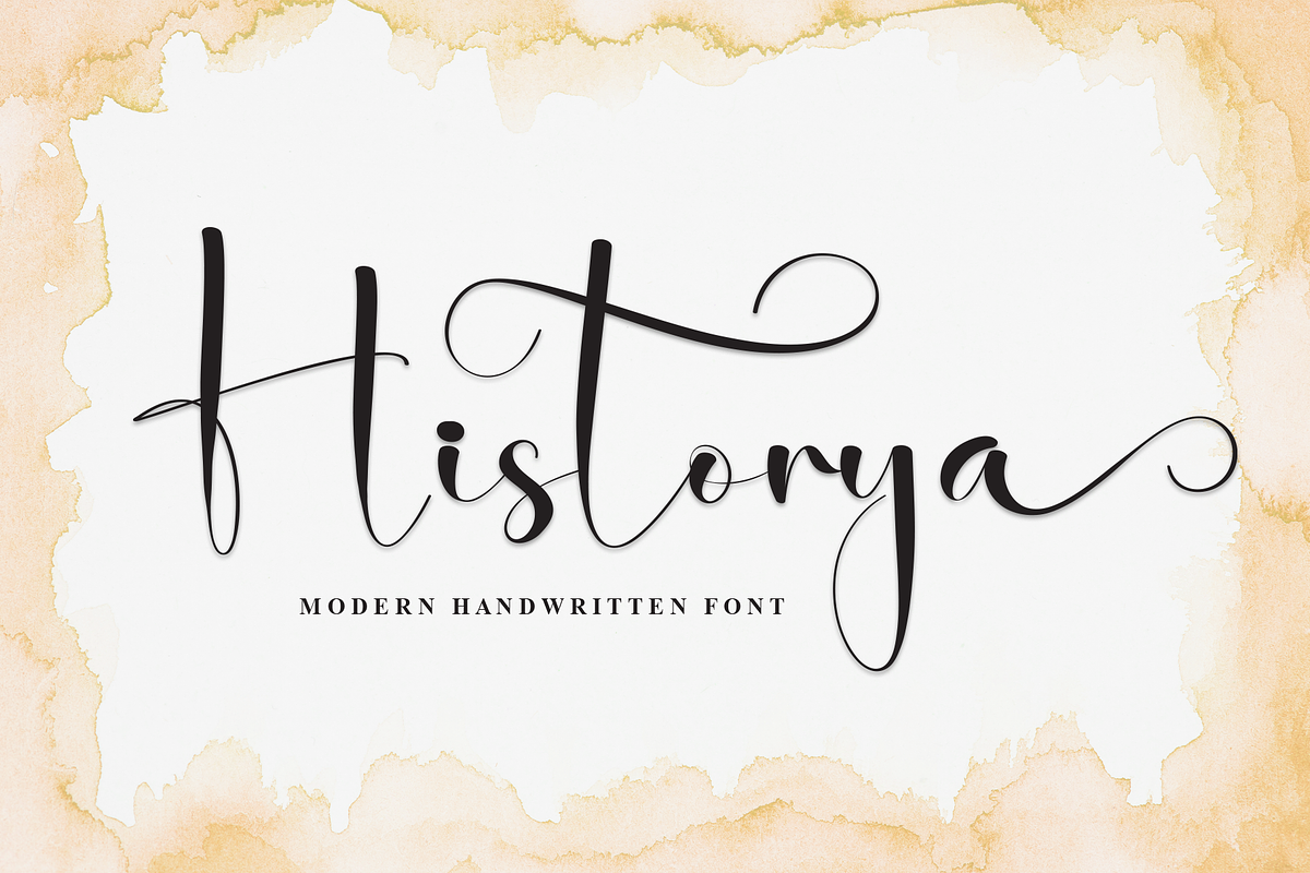Historya | Script Font, a Handwritten Font by Scratchones (Photo 1 of 9)