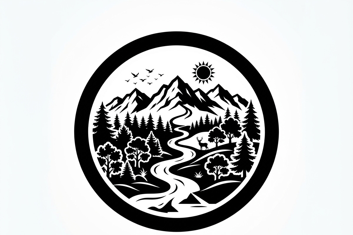 60 Eco Globe Landscape Silhouette, a Technology Illustration by Amazin_art (Photo 13 of 44)