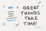 Jugwer Bromn Cute Handwritten Font, a Handwritten Font by Maulana Creative (Thumbnail 2 of 7)