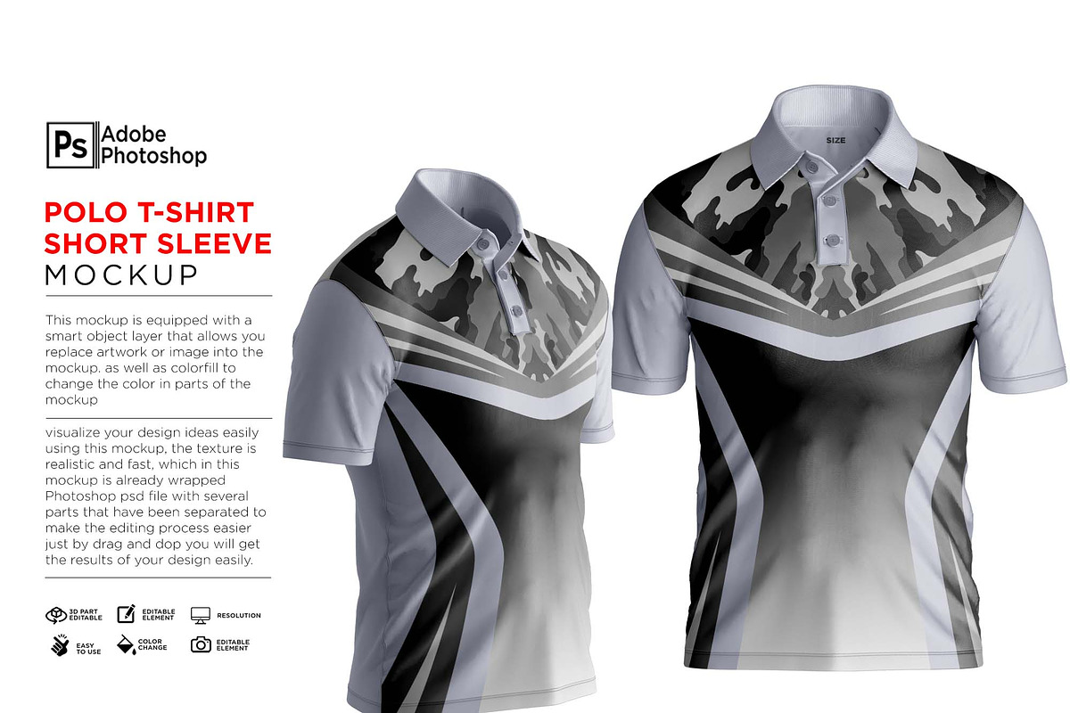 Polo T-Shirt Short Sleeve Mockup, a Hoody Mockup by Nanggroe Scripting (Photo 1 of 9)