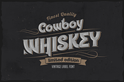 Cowboy Whiskey - vintage label layer, a Slab Serif Font by Fractal fonts & graphics (Thumbnail 1 of 3)