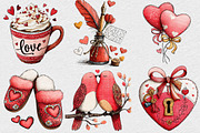 Hand-drawn Coquette Valentine's Day, an Illustration by DreamCafeArt (Thumbnail 2 of 6)