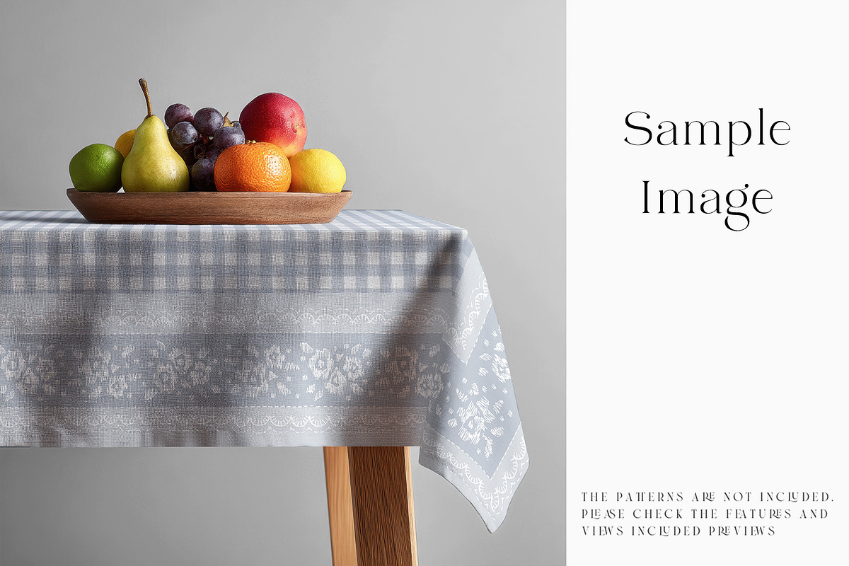Square Tablecloth Mockups, a Household Mockup by mock-ups (Photo 9 of 28)