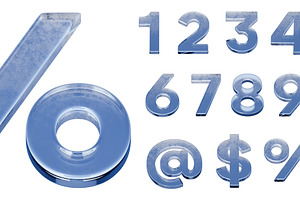 Ice or Glass Numbers and Characters, a School & Education Photo by Andy Dean Photography