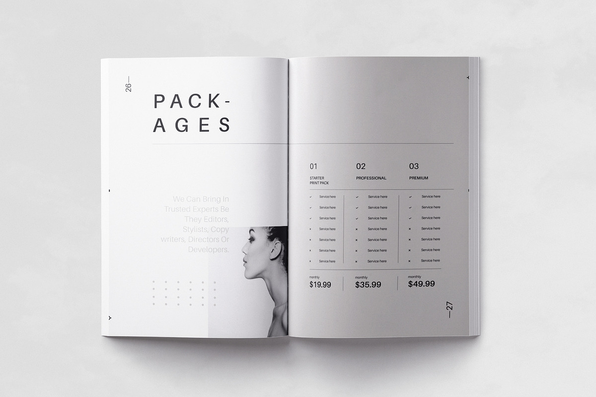 Minimalism Proposal Design Template, a Brochure Template by ArtisanaAura (Photo 11 of 15)