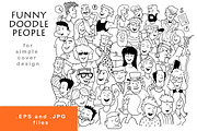 Doodle People Pattern Set, a Pattern Graphic by Savgraf (Thumbnail 4 of 6)