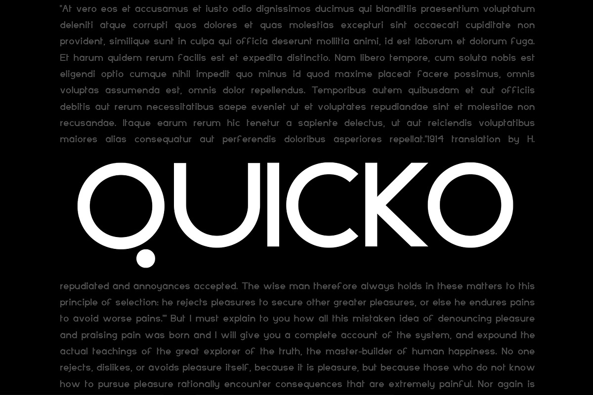 Quicko Display Typeface, a Sans Serif Font by Design Stag (Photo 5 of 5)