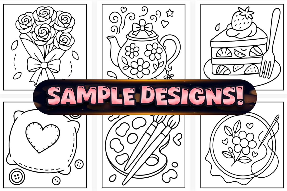 Easy Cozy Girl Relaxation Coloring, a Person Illustration by Craftsbeefy (Photo 2 of 4)