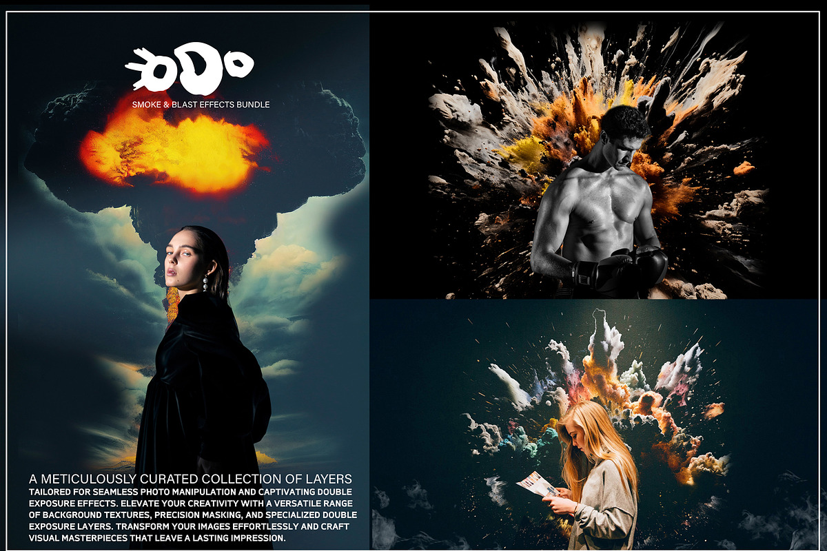 Smoke & Blast Effects Bundle, a Layer Style Add-On by ODO Visual Shop (Photo 15 of 15)