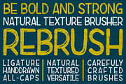 Rebrush Typeface, a Sans Serif Font by Indotitas (Thumbnail 1 of 8)
