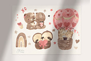 LOVE. Valentine's day collection, an Animal Illustration by OlliArtDesign (Thumbnail 9 of 16)