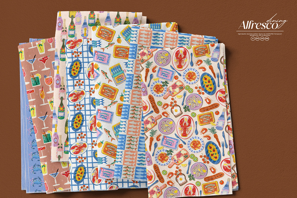 Alfresco Dining  Collection, a Pattern Graphic by MSNTY STUDIOX (Photo 4 of 34)