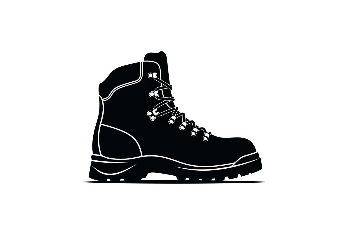 Rugged Hiking Boot Silhouette, a Graphic by hafijul (Photo 8 of 9)