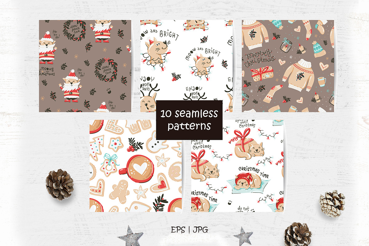 Christmas cats Collection, a Graphic by Nafanya (Photo 6 of 11)