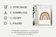 Rainbow Wall Art Print Set, a Wallpaper Graphic by Helospace (Thumbnail 9 of 10)