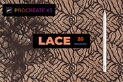 20 lace Procreate Brush Set, a Brush Add-On by Graphics Resources (Thumbnail 5 of 9)