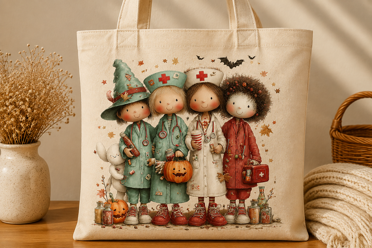 Halloween Nurse Clipart Bundle, a Seasonal Illustration by CreationArt (Photo 4 of 7)