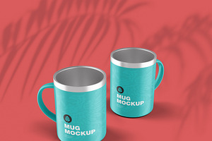 Metallic Mug Mockup