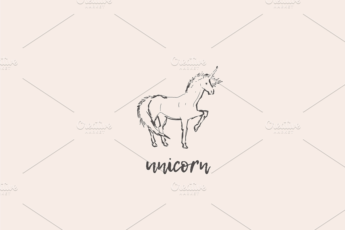 Illustrations of unicorns, an Animal Illustration by TheMountBirdStudio (Photo 5 of 5)