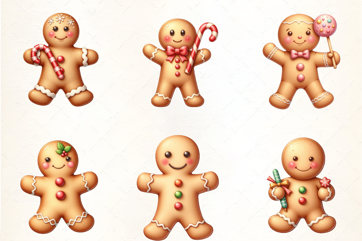 Holiday Gingerbread Man with Candy C, an Illustration by CrexoraLab (Photo 2 of 5)