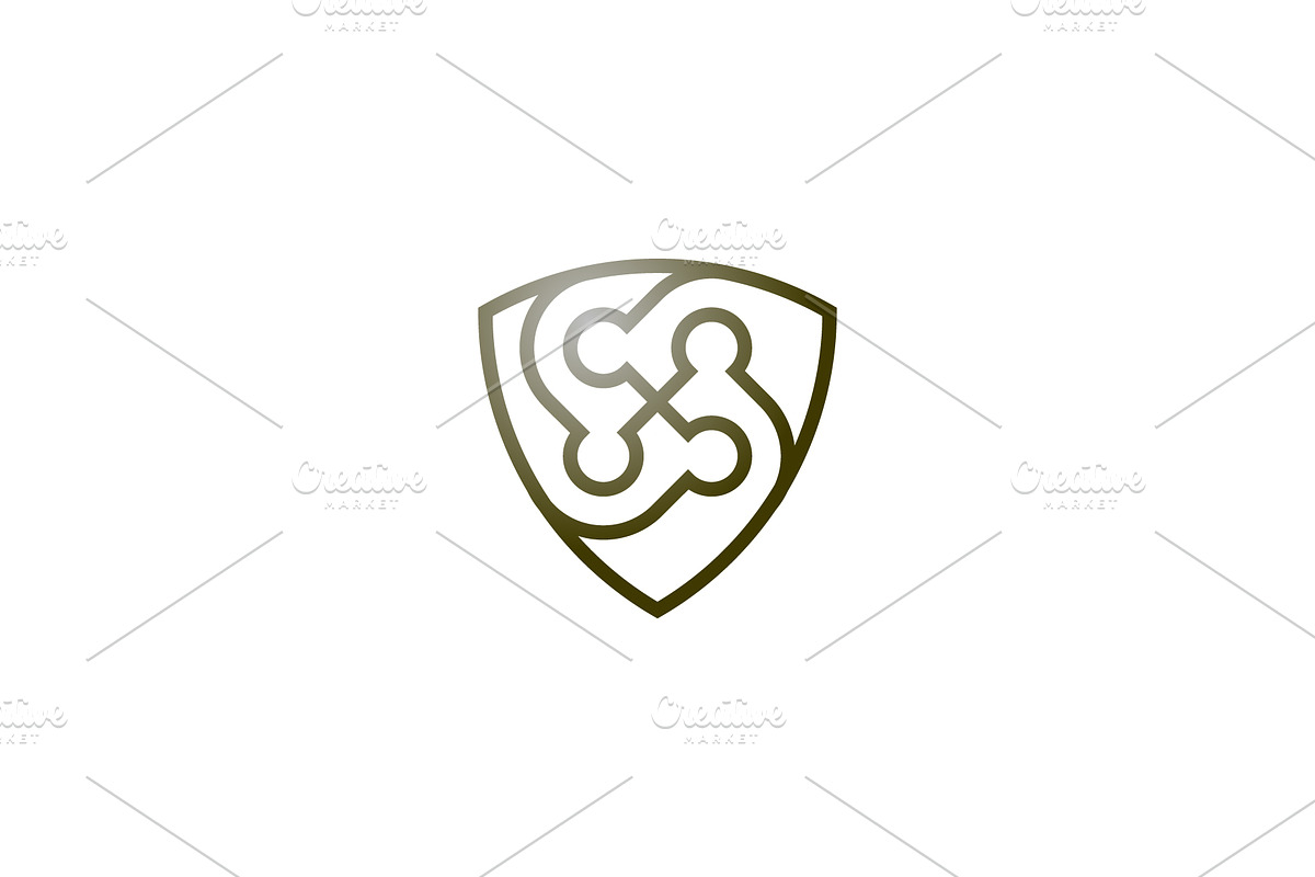 shield community people outline logo, a Branding & Logo Template by Rasagama Studio