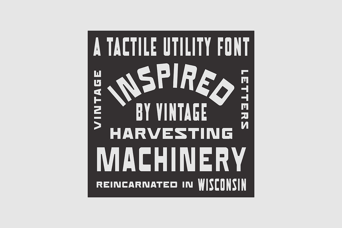 Workfolk - A Vintage Utility Font, a Font by JK Design Co. (Photo 4 of 8)