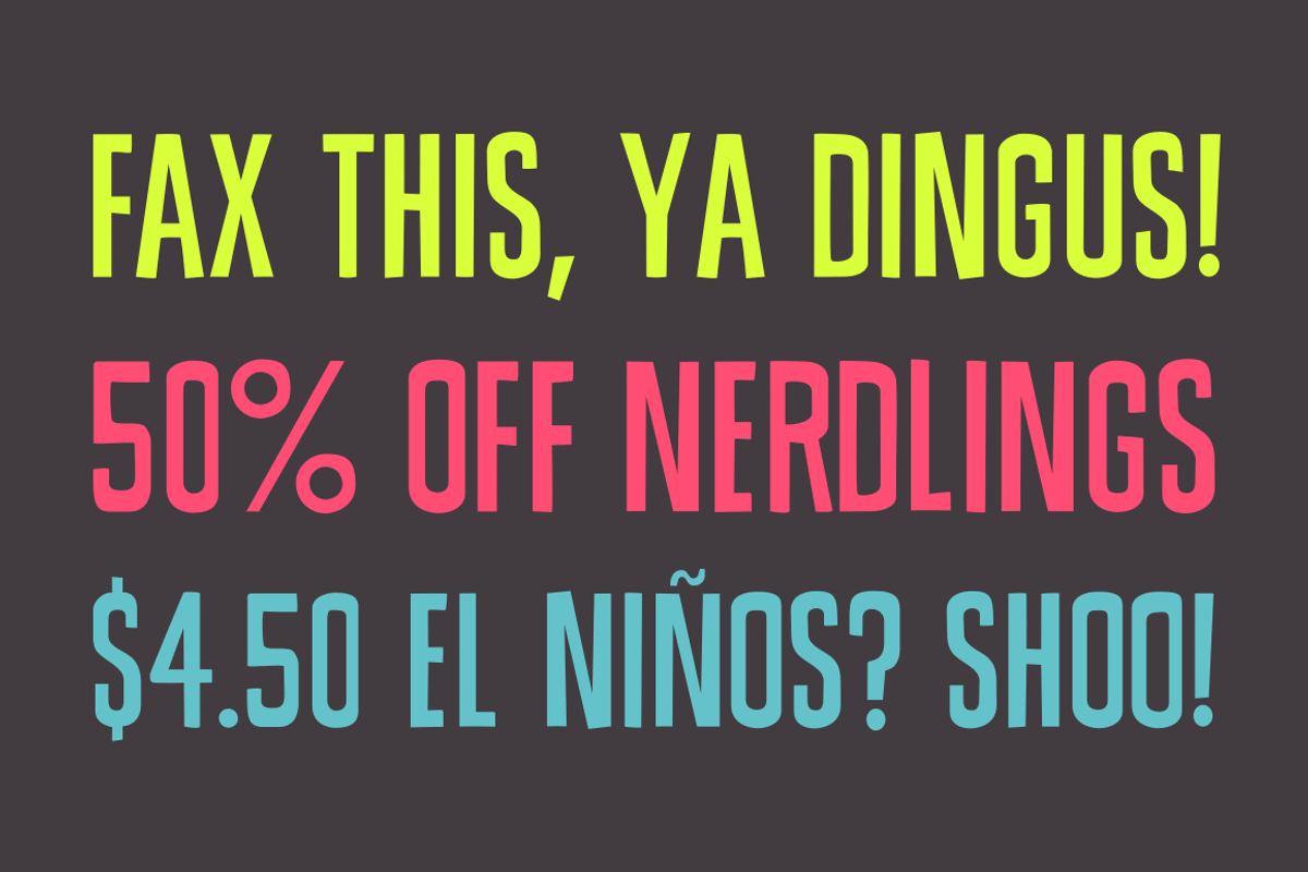 Uptown Sans Typeface preview 7