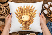 Harvest Moon Pumpkin Wagon Clipart, a Seasonal Illustration by designcity5 (Thumbnail 4 of 5)