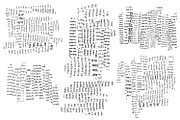 Text Collage Photoshop Brushes, a Brush Add-On by Heather Green Designs (Thumbnail 4 of 12)