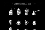 Coffee elements, a Food Illustration by graphicsoup (Thumbnail 3 of 5)