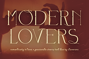 Modern Lovers Font Duo, a Font by Cloverons (Thumbnail 1 of 10)