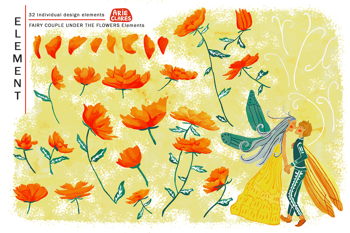 Fairy Under The Flowers, an Illustration by Arie Clares (Photo 6 of 7)